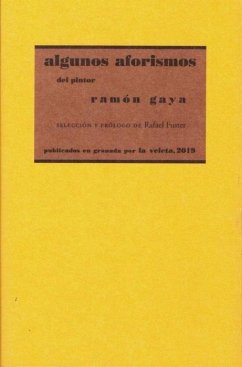 Cover Algunos aforismo del pintor Ramón Gaya