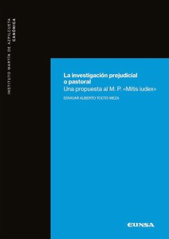 Cover La investigación prejudicial o pastoral