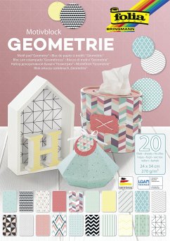 Folia Motivblock GEOMETRIE 24x34cm, 20 Blatt