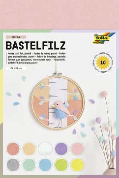 Cover Folia Bastelfilz PASTELL 150g/m², 20x30cm, 10 Blatt farbig