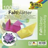 Folia Faltblätter 70g/m² 20x20cm, 100 Blatt farbig