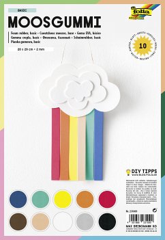 Cover Folia Moosgummi BASIC 20x29cm 10 Blatt farbig