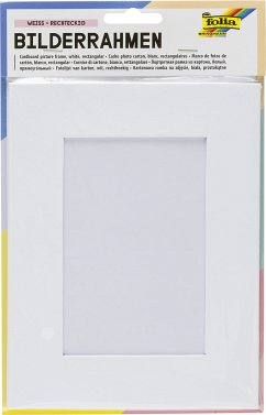 Cover Folia Bilderrahmen aus Pappe, weiß für Format 10x15cm