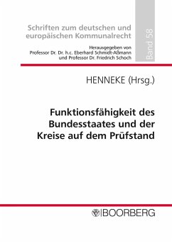 Funktionsfähigkeit des Bundesstaates und der Kreise auf dem Prüfstand (eBook, PDF) - Henneke, Hans-Günter
