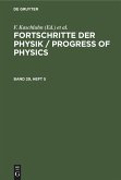 Fortschritte der Physik / Progress of Physics. Band 29, Heft 5