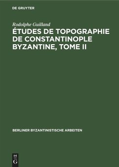 Études de topographie de Constantinople byzantine, Tome II - Guilland, Rodolphe