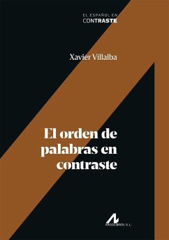 El orden de palabras en contraste - Villalba, Xavier