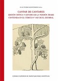 Cantar de cantares : edición crítica y estudio de la versión árabe contenida en el códice n. 1625 (Real Biblioteca de El Escorial)