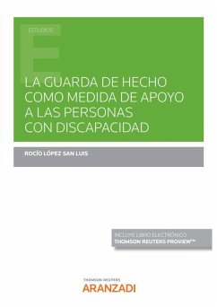 Cover La guarda de hecho como medida de apoyo a las personas con discapacidad (Papel + e-book)