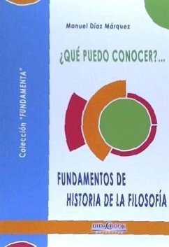 ¿Qué puedo conocer?-- fundamentos de historia de la filosofía - Díaz Márquez, Manuel