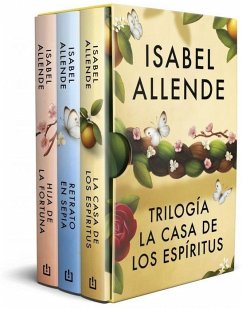 Cover Estuche Trilogía La Casa de Los Espíritus: La Casa de Los Espíritus, Hija de la Fortuna, Retrato En Sepia / The House of the Spirits Trilogy. Boxed Set