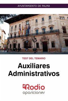 Cover Ayuntamiento de Palma. Auxiliares Administrativos. Test del Temario.