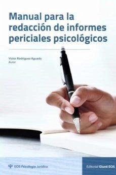 Cover Manual para la redacción de informes periciales psicológicos