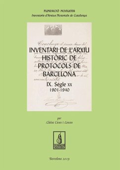 Cover Inventari de l'Arxiu Històric de Protocols de Barcelona IX : Segle XX. 1901-1940