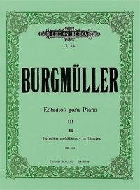 Estudios para piano : 12 estudios melódicos y brillantes - Burgmüller, F.