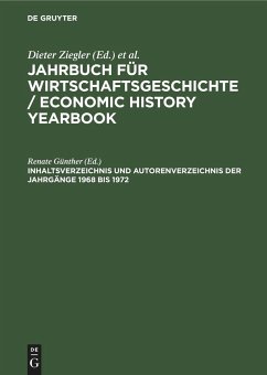 Inhaltsverzeichnis und Autorenverzeichnis der Jahrgänge 1968 bis 1972