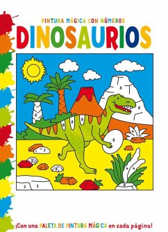 Cover Dinosaurios : pintura mágica con números