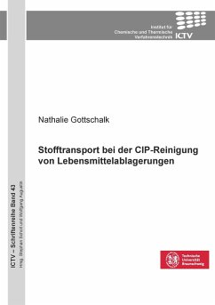 Stofftransport bei der CIP-Reinigung von Lebensmittelablagerungen - Gottschalk, Nathalie