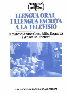 Llengua oral i llengua escrita a la televisió - Cros Alavedra, Anna; Cros, Anna