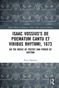 Cover Isaac Vossius's De poematum cantu et viribus rhythmi, 1673 (eBook, ePUB)