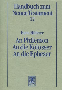 Cover An Philemon. An die Kolosser. An die Epheser (eBook, PDF)