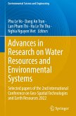 Advances in Research on Water Resources and Environmental Systems
