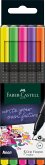 Faber-Castell Fineliner Grip Finepen neon 5er Set
