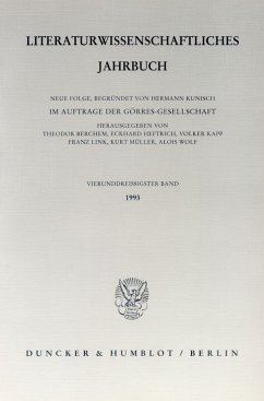 Alois Wolf: Literaturwissenschaftliches Jahrbuch. - 34. Band (1993) - Alois Wolf: Literaturwissenschaftliches Jahrbuch. - 34. Band (1993)