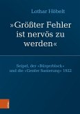 Seipel, der &quote;Bürgerblock&quote; und die &quote;Genfer Sanierung&quote; 1922