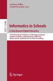 Informatics in Schools. A Step Beyond Digital Education (eBook, PDF)