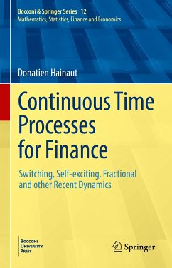 Continuous Time Processes for Finance (eBook, PDF) - Hainaut, Donatien