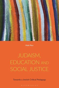 Judaism, Education and Social Justice (eBook, ePUB) - Plen, Matt