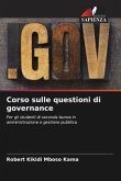 Corso sulle questioni di governance