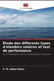 Étude des différents types d'alambics solaires et test de performance