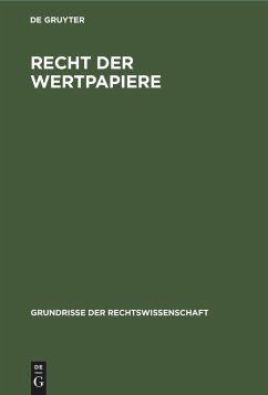 Recht der Wertpapiere - Schwerin, Claudius von