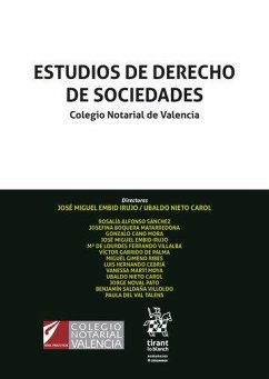 Cover Estudios de derecho de sociedades : Colegio Notarial de Valencia