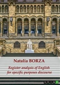 Register analysis of English for specific purposes discourse