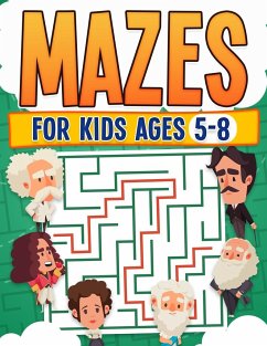 Mazes For Kids Ages 5-8   Kids Activity Book   Challenging Maze Book For All Levels  Large Print   Great Gift   Paperback - Publishing, Rr