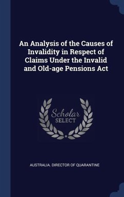 An Analysis of the Causes of Invalidity in Respect of Claims Under the Invalid and Old-age Pensions Act