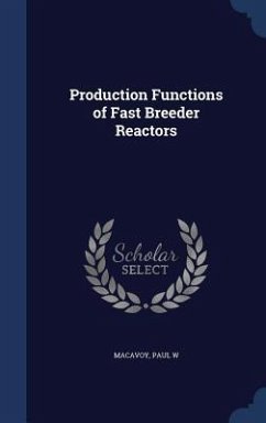 Production Functions of Fast Breeder Reactors - Macavoy, Paul W.