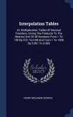 Interpolation Tables