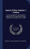 Speech Of Hon. Stephen J. Colahan