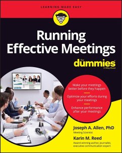 Running Effective Meetings For Dummies (eBook, ePUB) - Allen, Joseph A.; Reed, Karin M.