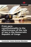 From para-constitutionality to the effectiveness of the rule of law in the Democratic Republic of Congo
