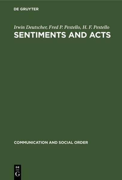 Sentiments and Acts (eBook, PDF) Sentiments and Acts (eBook, PDF)