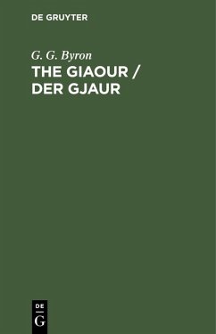 Cover The Giaour / Der Gjaur (eBook, PDF)
