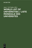 World List of Universities / Liste Mondiale des Universites (eBook, PDF)