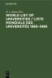World List of Universities / Liste... - Bild 1