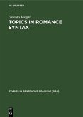 Topics in Romance Syntax (eBook, PDF)