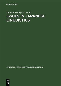 Cover Issues in Japanese Linguistics (eBook, PDF)